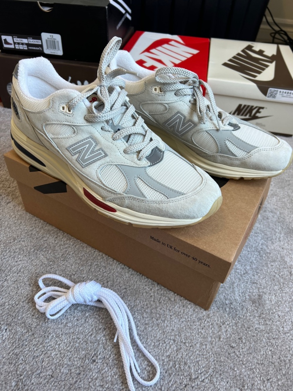 New Balance 991v2 Made in England 'Vintage Sport Pack - White'